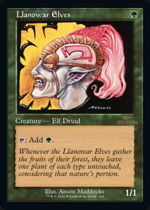 Elfos de Llanowar — 30th Anniversary Edition