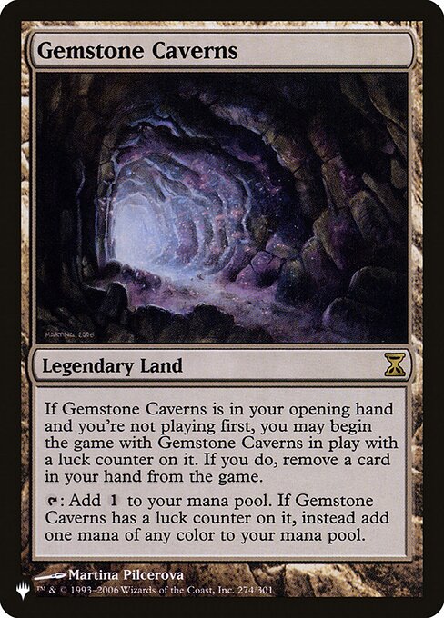 Cavernas de gemas — The List