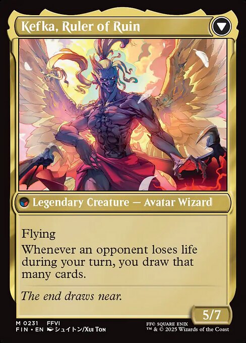 Kefka, Court Mage // Kefka, Ruler of Ruin (cara trasera)