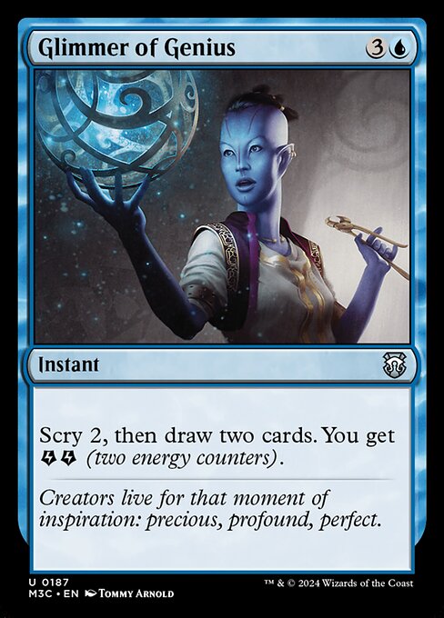 Carta Atisbo de genio — Modern Horizons 3 Commander · M3C · #187