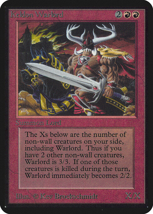 Señor guerrero de Keldon — Limited Edition Alpha