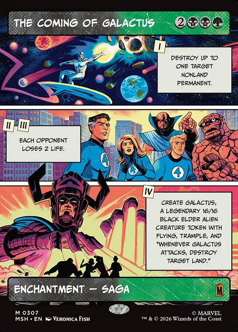 Carta La llegada de Galactus — Marvel Super Heroes · MSH · #307