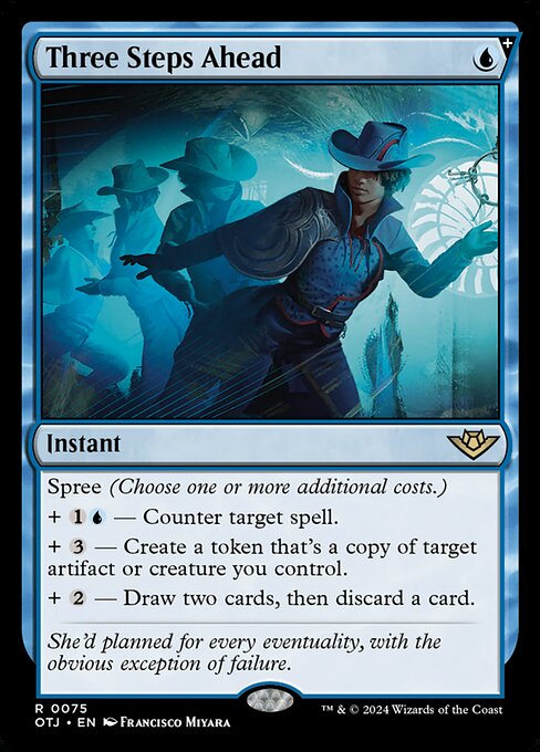 Carta Tres pasos por delante — Outlaws of Thunder Junction · OTJ · #75