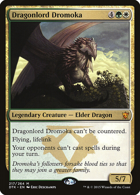 Carta Drómoka, señora dragón — Dragons of Tarkir · DTK · #217