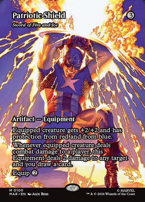 Carta Espada de fuego y hielo — Marvel Universe · MAR · #100