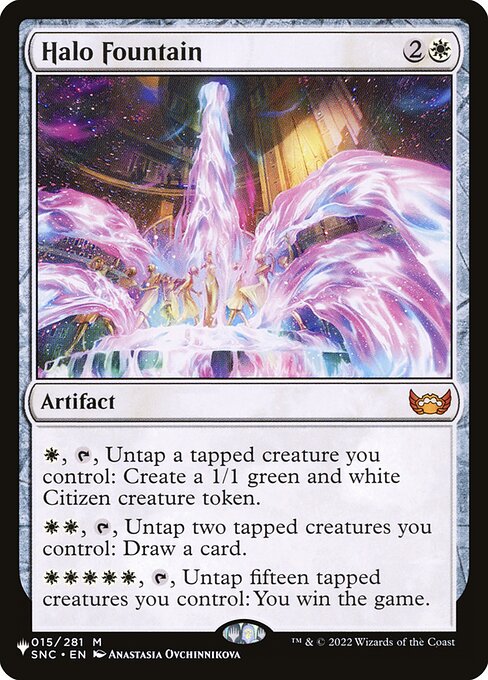 Fuente de halo — The List