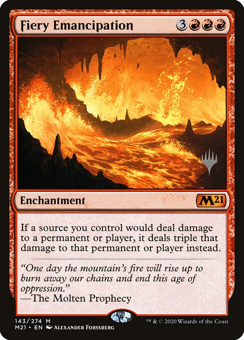 Emancipación ardiente — Core Set 2021 Promos