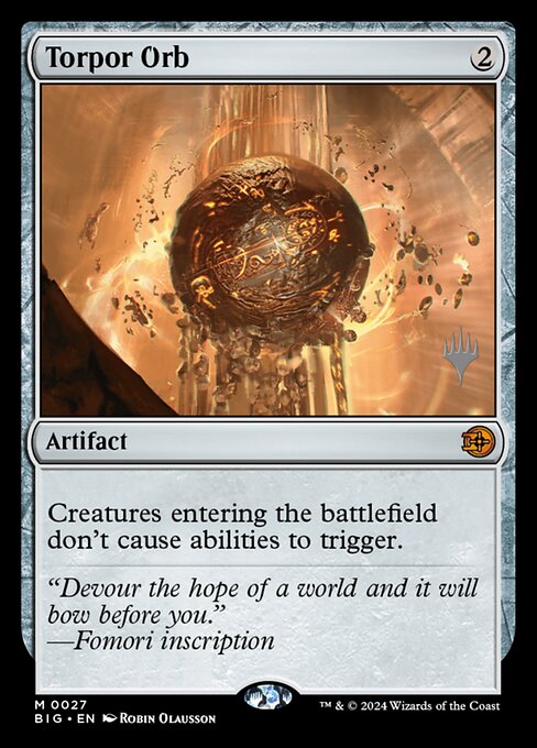 Orbe de torpor — The Big Score Promos