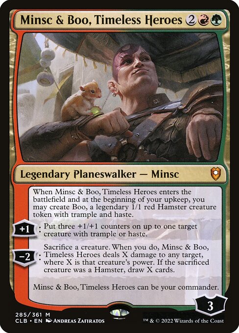 Minsc y Bubú, héroes atemporales — Commander Legends: Battle for Baldur's Gate