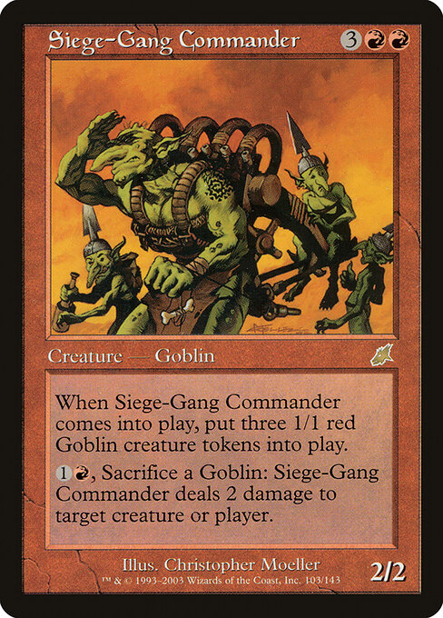 Carta Comandante de sitiadores — Scourge · SCG · #103