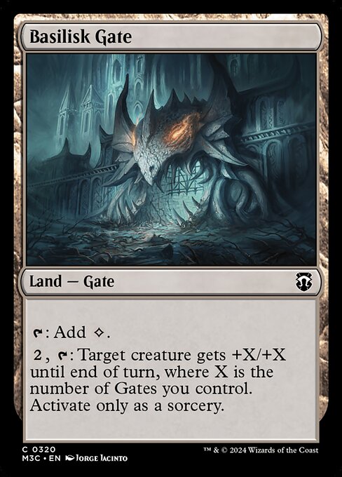 Carta Puerta del Basilisco — Modern Horizons 3 Commander · M3C · #320