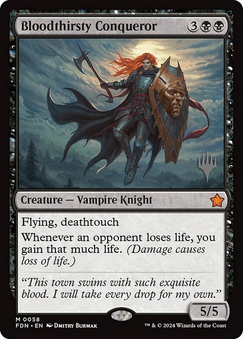 Conquistador sediento de sangre — Foundations Promos