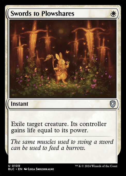 Espadas en guadañas — Bloomburrow Commander