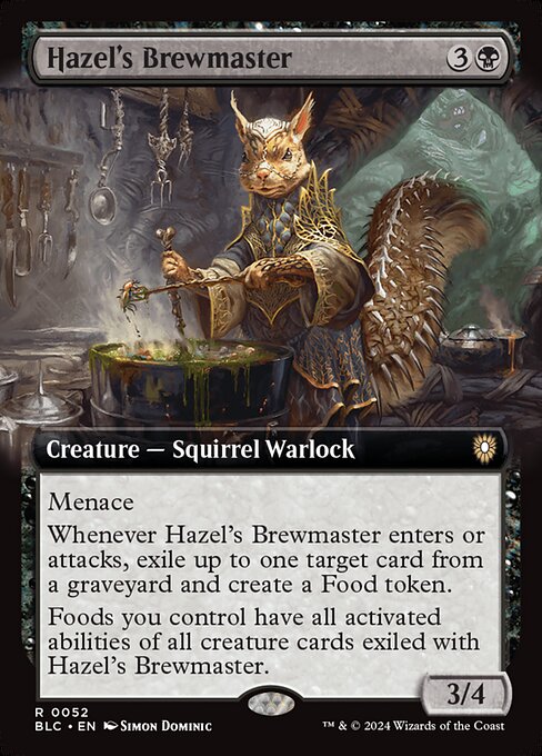 Carta Pocimista de Avellana — Bloomburrow Commander · BLC · #52