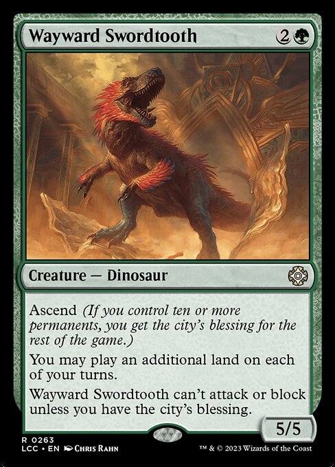 Carta Colmilloespada descontrolado — The Lost Caverns of Ixalan Commander · LCC · #263