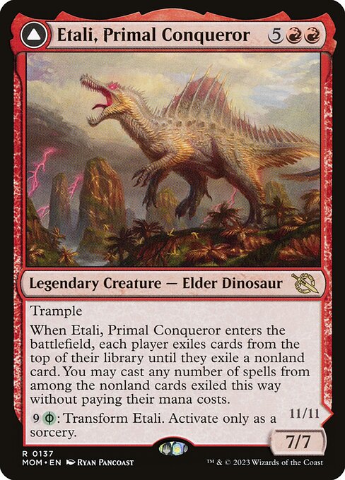 Etali, Primal Conqueror // Etali, Primal Sickness (cara frontal)