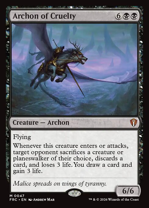 Arconte de la crueldad — Reality Fracture Commander