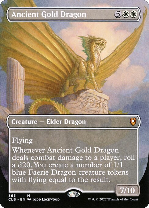 Dragón de oro anciano — Commander Legends: Battle for Baldur's Gate