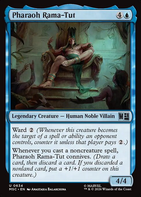 Carta Pharaoh Rama-Tut — Marvel Super Heroes Commander · MSC · #634