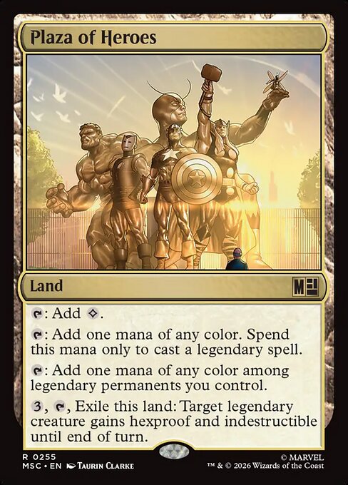 Carta Plaza de los héroes — Marvel Super Heroes Commander · MSC · #255
