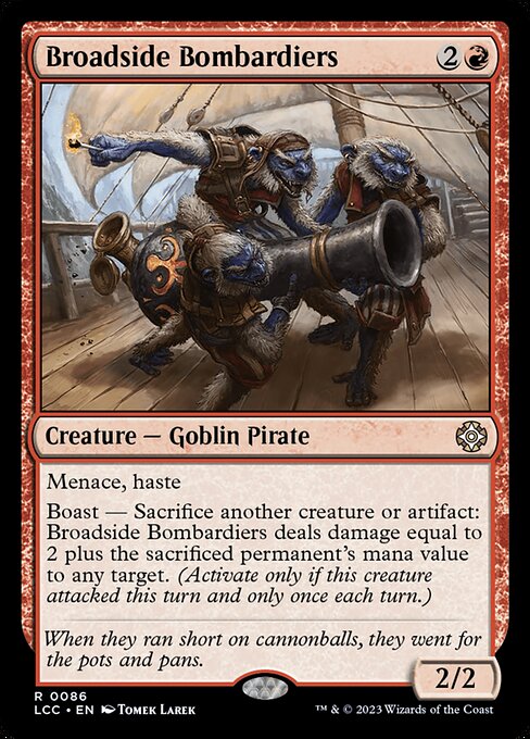 Carta Bombarderos de andanadas — The Lost Caverns of Ixalan Commander · LCC · #86
