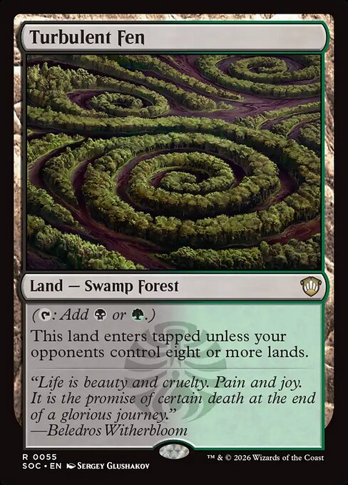 Carta Cenagal turbulento — Secrets of Strixhaven Commander · SOC · #55