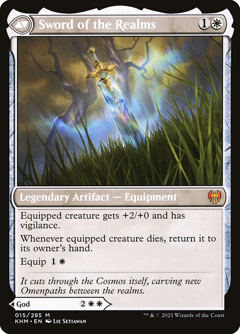 Halvar, God of Battle // Sword of the Realms (cara trasera)