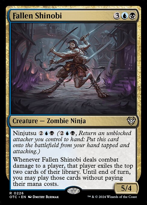 Carta Shinobi caída — Outlaws of Thunder Junction Commander · OTC · #226