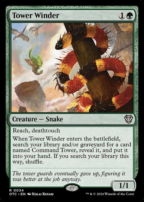 Carta Recorredora de la torre — Outlaws of Thunder Junction Commander · OTC · #34