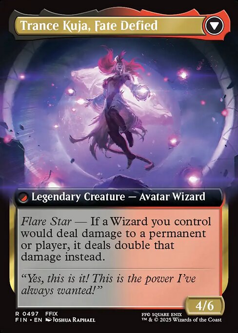 Kuja, Genome Sorcerer // Trance Kuja, Fate Defied (cara trasera)