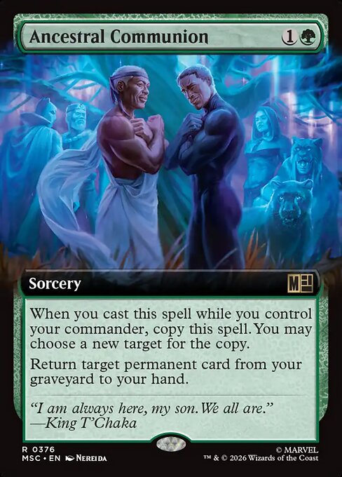 Carta Comunión ancestral — Marvel Super Heroes Commander · MSC · #376