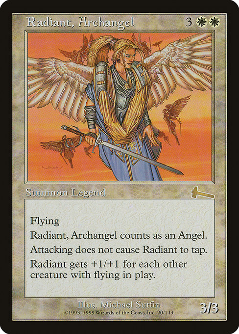 Carta Radiant, Arcángel (Urza's Legacy)