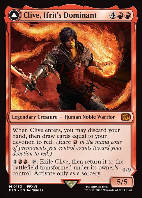 Clive, Ifrit's Dominant // Ifrit, Warden of Inferno — Final Fantasy