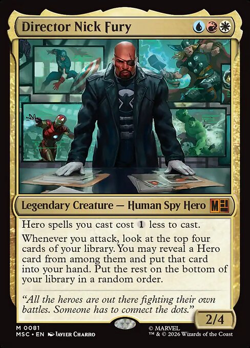 Director Nick Furia — Marvel Super Heroes Commander