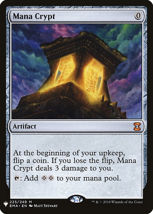 Mana Crypt — The List