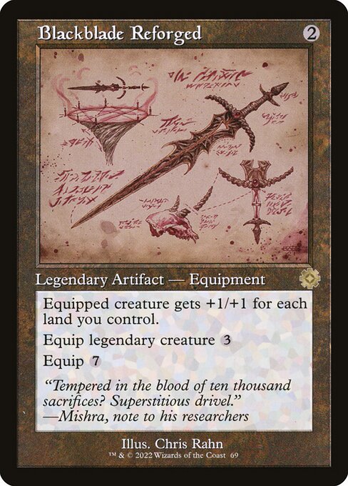 Carta Blackblade reforjada — The Brothers' War Retro Artifacts · BRR · #69