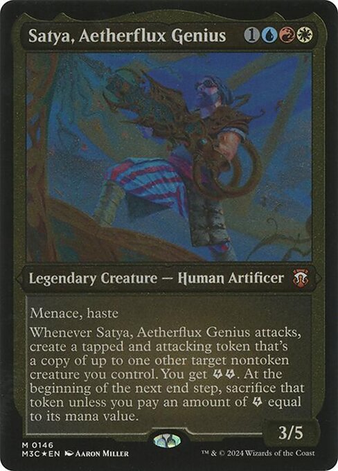 Satya, Aetherflux Genius — Modern Horizons 3 Commander