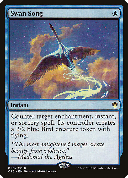 Carta Canción del cisne — Commander 2016 · C16 · #98