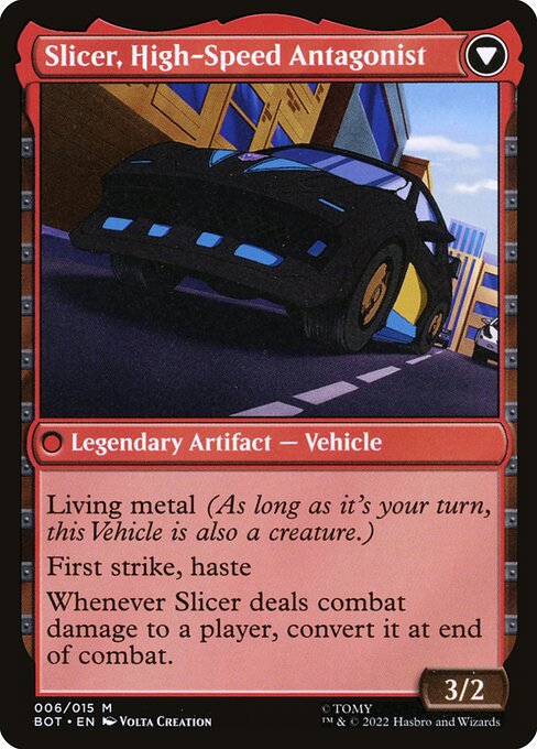 Slicer, Hired Muscle // Slicer, High-Speed Antagonist (cara trasera)