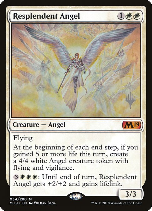 Carta Ángel resplandeciente — Core Set 2019 Promos · PM19 · #34p