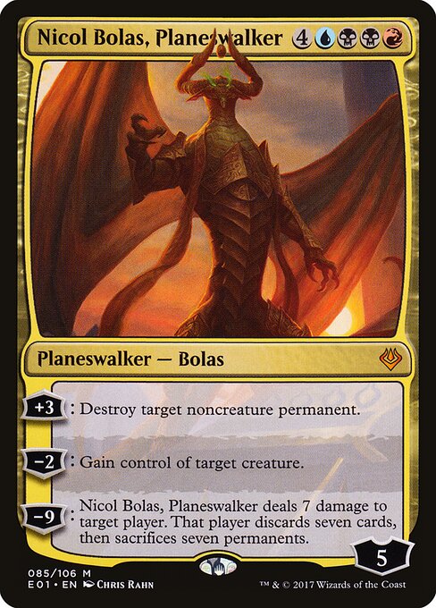 Carta Nicol Bolas, planeswalker — Archenemy: Nicol Bolas · E01 · #85