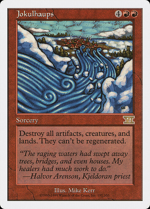 Carta Jokulhaups — Classic Sixth Edition · 6ED · #192