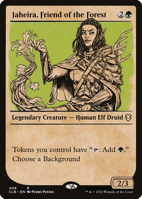 Jaheira, amiga del bosque — Commander Legends: Battle for Baldur's Gate
