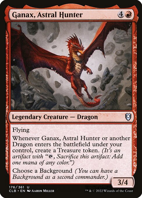 Carta Ganax, cazador astral — Commander Legends: Battle for Baldur's Gate · CLB · #176