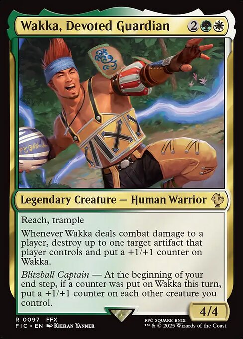 Carta Wakka, guardián devoto — Final Fantasy Commander · FIC · #97