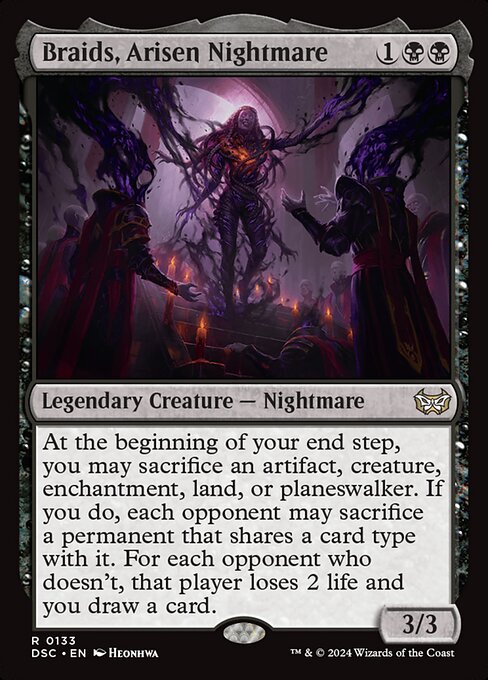 Trenzas, pesadilla resurgida — Duskmourn: House of Horror Commander
