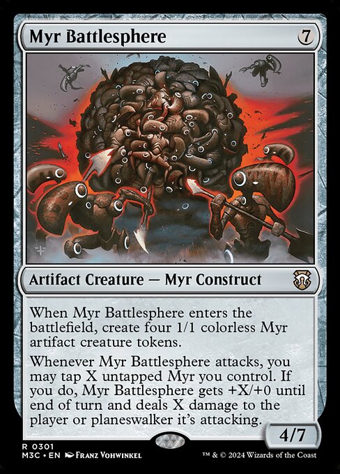 Carta Esfera de batalla myr — Modern Horizons 3 Commander · M3C · #301