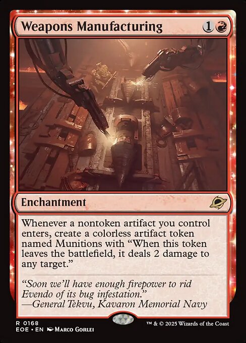 Fabricación de armamento — Edge of Eternities