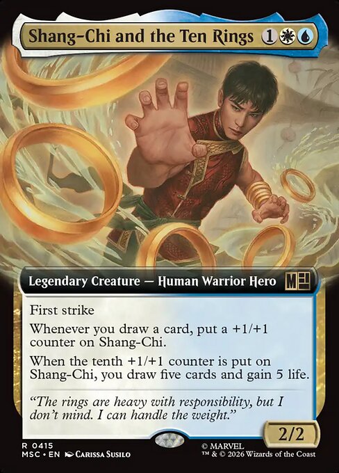 Carta Shang-Chi y los Diez Anillos — Marvel Super Heroes Commander · MSC · #415