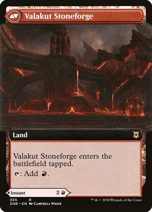 Valakut Awakening // Valakut Stoneforge (cara trasera)